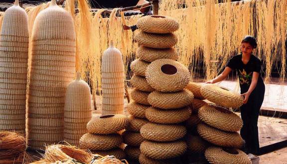 làng nghề đan lát huế